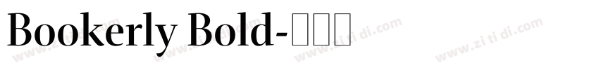 Bookerly Bold字体转换